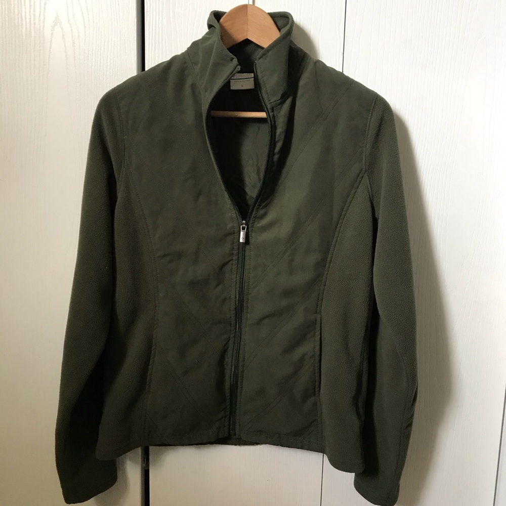 Columbia Zip Up Jacket military Green Size Small